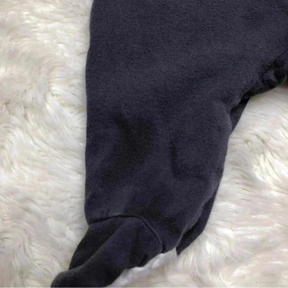 Gerber Footed Onesie Pajamas Blue & White Bear Go Explore Zippered  Size Newborn - Picture 8 of 16